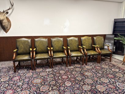 Set Klassiek Engelse Chesterfield President Stoelen