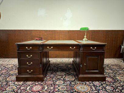 Klassiek Engels Vintage Bureau Partnerdesk