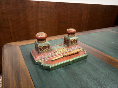 Antieke Franse Empire inktstel schrijfset