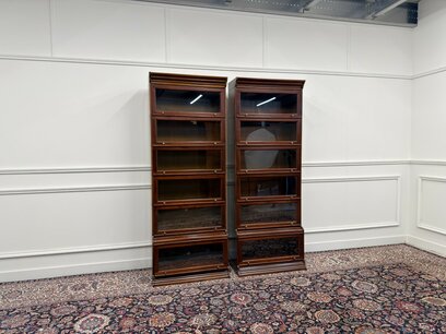 Engelse Klassieke Globe Wernicke Stijl Boekenkast