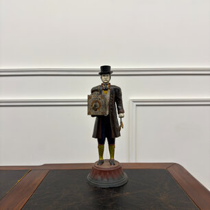 Antique Black Forest Clock Figurine