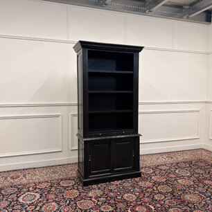 Classic English Black Bookcase