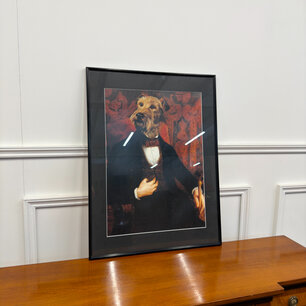 Prent Hond Ierse Terrier in pak