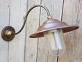Nostalgische koperen wandlamp - WK26