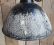 Vintage industriële emaille hanglamp - HI16