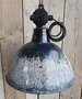 Vintage industriële emaille hanglamp - HI16