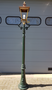 Gietijzeren lantaarnpaal Rotterdammer met koperen vierkant kap