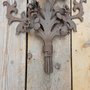Wrought iron floral bouquet with various flowers - OS12