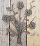Wrought iron floral bouquet with hibiscus flowers - OS14