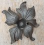 Wrought iron flower with leaf - OS19