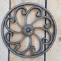 Wrought iron ornament with curls and flower - OS43