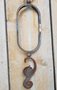 Wrought iron ornament with leaf - OS45