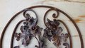 Rustiek ornament smeedijzer met bloemen - OS89