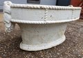 French antique oval jardinière flower box white
