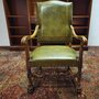 Engelse Chesterfield fauteuil Groen