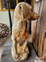 Antiek gietijzeren beeld Hond