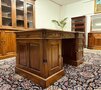 Klassiek mahonie bureau met bureaustoel