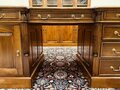 Klassiek mahonie bureau met bureaustoel