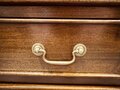 Klassiek mahonie bureau met bureaustoel