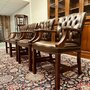 Engelse Chesterfield stoel Donkerbruin