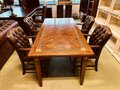 Engelse Chesterfield stoel Donkerbruin