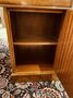Heldense mahonie bureau met lederen blad