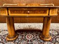 Antiek Italiaans wortelhout bureau met bureaustoel