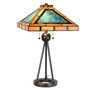 Square Tiffany Art Deco table lamp