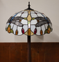 Ronde Tiffany vloerlamp Art Deco