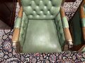 Engelse Chesterfield Library chair fauteuil Groen