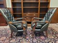 Engelse Chesterfield Library chair fauteuil zwart