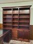 Classic English Mahogany Bookcase with Desk