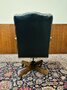 Klassiek Engelse Chesterfield Gainsborough bureaustoel Zwart