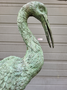 Antiek brons beeld van een Kraanvogel