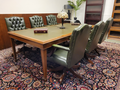 Grote antieke Engelse bureau schrijftafel vergadertafel
