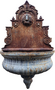 Antique cast iron wall fountain