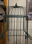 Antique metal bird cage large