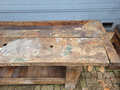 Large antique carpenter's workbench