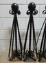 Antique wrought iron table legs