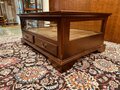 Classic coffee table with glass top