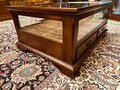Classic coffee table with glass top