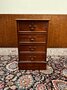Classic English Chest of Drawers with Leather Inlay