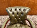 Antique English Chesterfield Gainsborough office chair