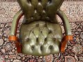 Antique English Chesterfield Gainsborough office chair