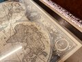 Classic coffee table with world map