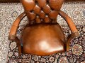 Chesterfield English Office Chair Red