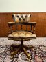 English Chesterfield Captain Chair Office Chair 