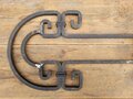 Large modern wrought iron door grille