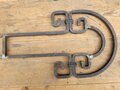Large modern wrought iron door grille