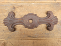Rusty cast iron wall anchor